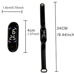 Multifunctional Unisex Digital Watch LED Date Display