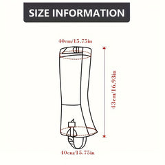 Windproof Waterproof Leg Gaiters for Mountaineering