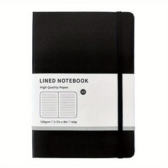 Macaron A5 Hardcover Notebook Horizontal Line Inner Page Strap 80 Sheets