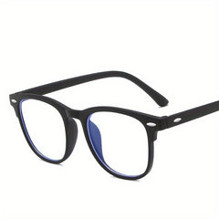 Classic Round Frame Flat Glasses Plastic PC