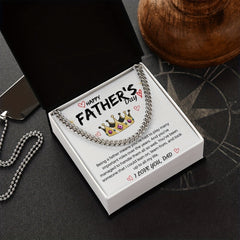 Father's Cuban Necklace From Daughter Wife High Quality Gift