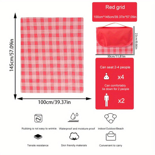Portable Outdoor Picnic Cloth Folding Oxford Cloth Blanket For Camping