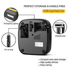 Portable Tire Inflator with Touchscreen