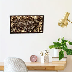 LED Flower Shape Wooden Lamp Home Decoration