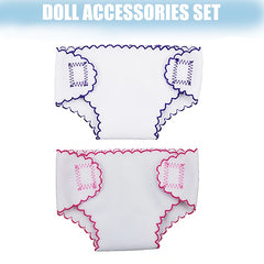 Newborn Baby Diapers Bibs Shoulder Bag Backpack for 35-56cm Dolls