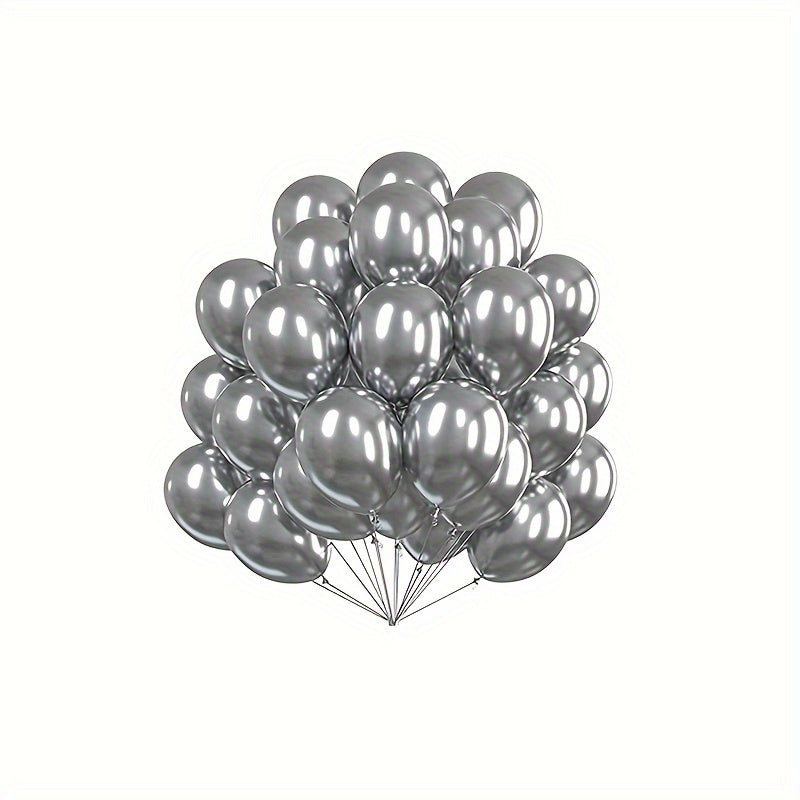 20pcs Thick Metal Latex Balloons for Parties and Decor