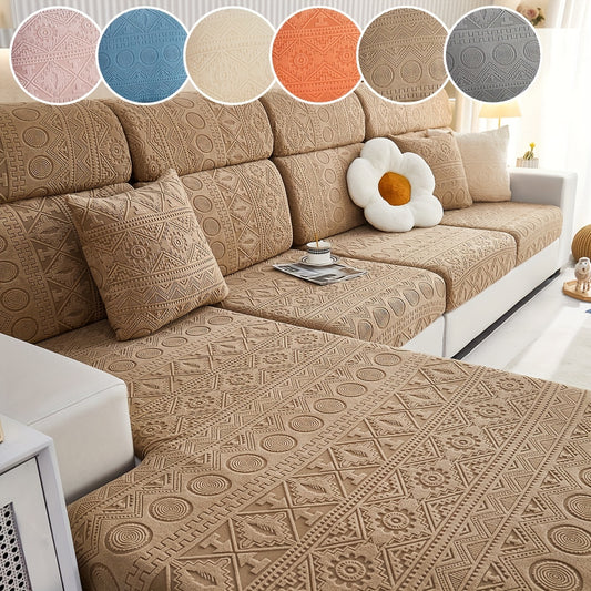 Bohemian Style Sofa Slipcover Elastic Furniture Protector Cover