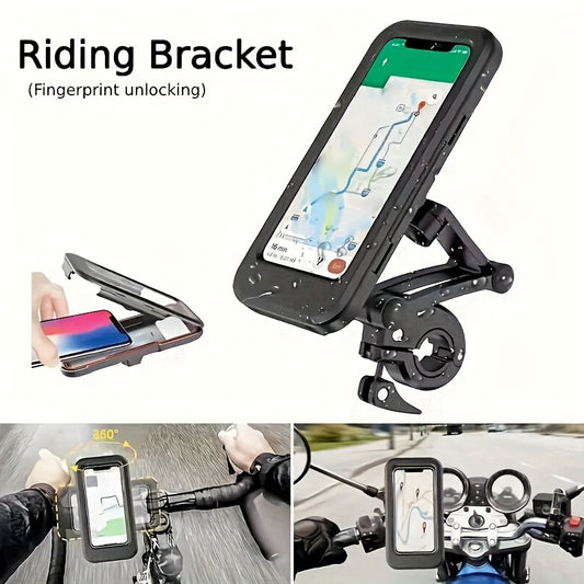 Waterproof Bicycle Phone Holder 360 Rotatable Bracket