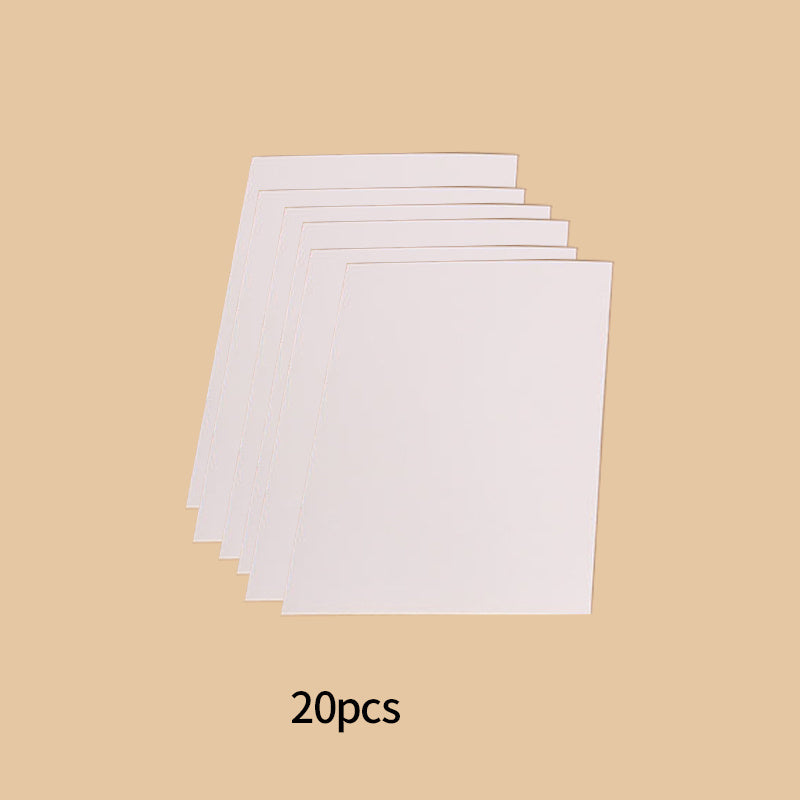 20pcs Thick Cowhide Cardboard DIY Small Card Blank Postcard Bookmark Paper