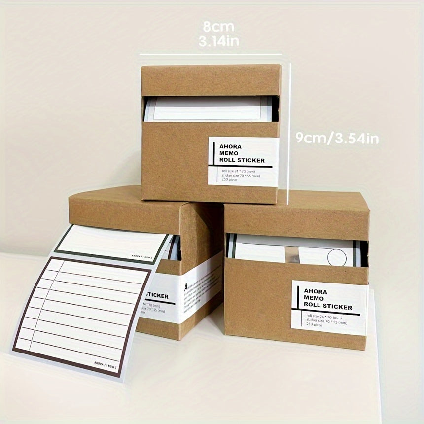 250 Sheets Pull out Line Sticky Notes Self Stick With Lines Paper
