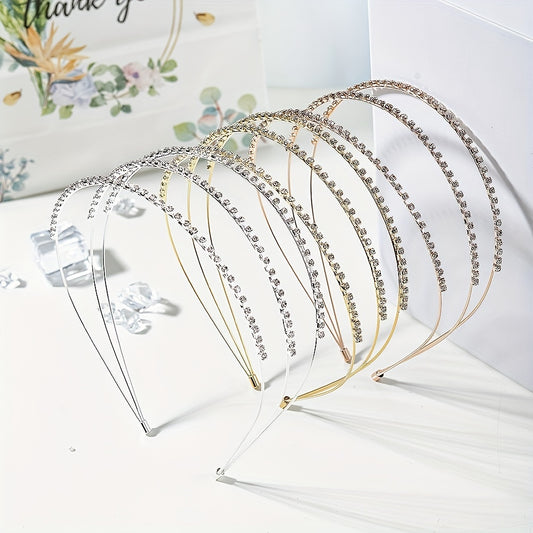 Retro Rhinestone 3 Tiers Headband Female Versatile Headband