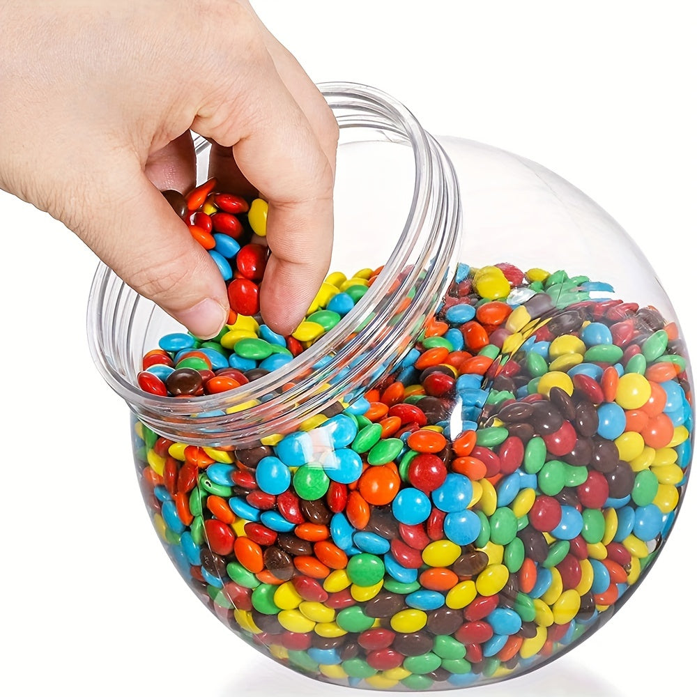 Plastic Candy Jar With Lid Home Storage Box