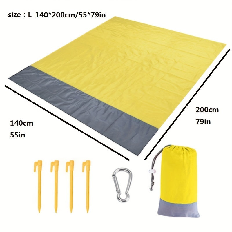 Large Beach Blanket Sandproof Lightweight Mat for 3-5 Adults