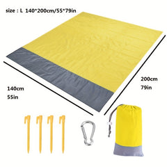 Large Beach Blanket Sandproof Lightweight Mat for 3-5 Adults