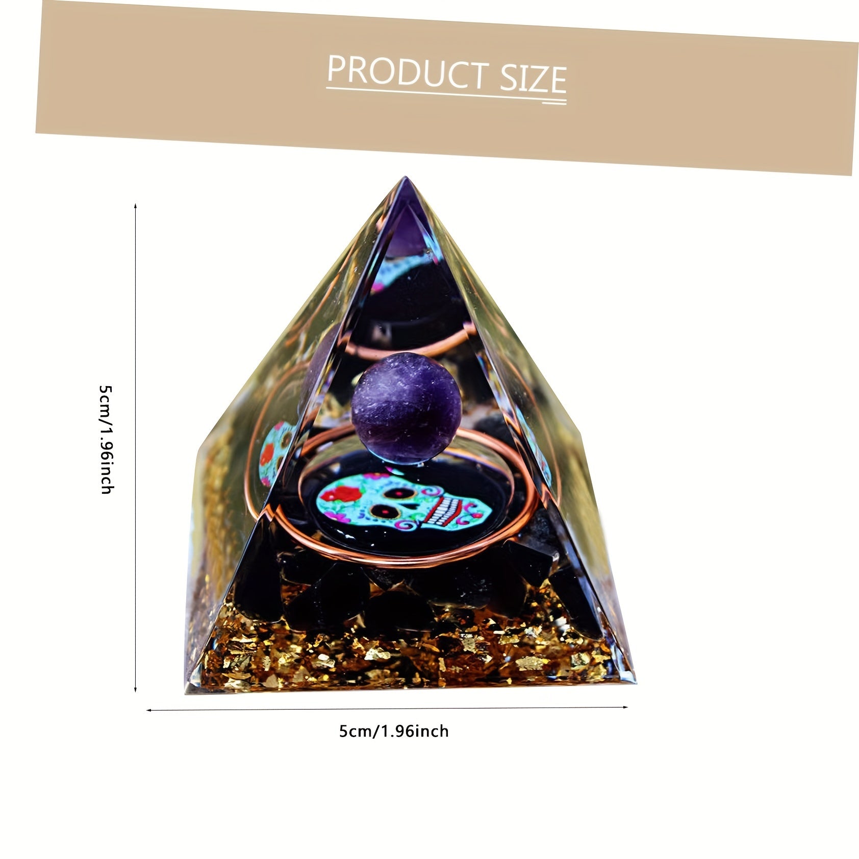Natural Crystal Stone Pyramid Healing Energy Reiki Chakra Meditation