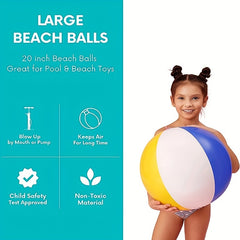 Sand Volleyball 3-Piece Set Inflatable Toy for Children and Toddlers