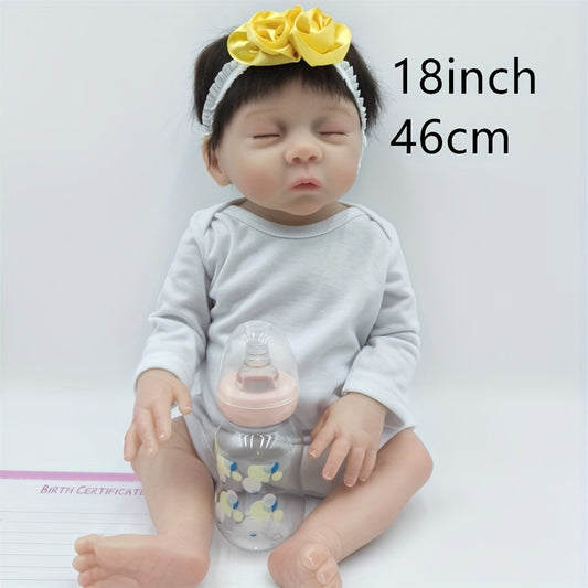 Hair Transplant Reborn Doll 18" Halloween Thanksgiving Christmas Gift