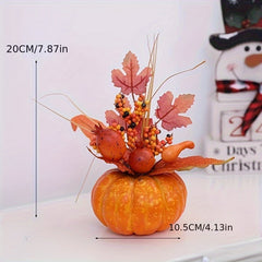 Halloween Artificial Pumpkin Decor, Foam Centerpiece for Home & Bar Decor