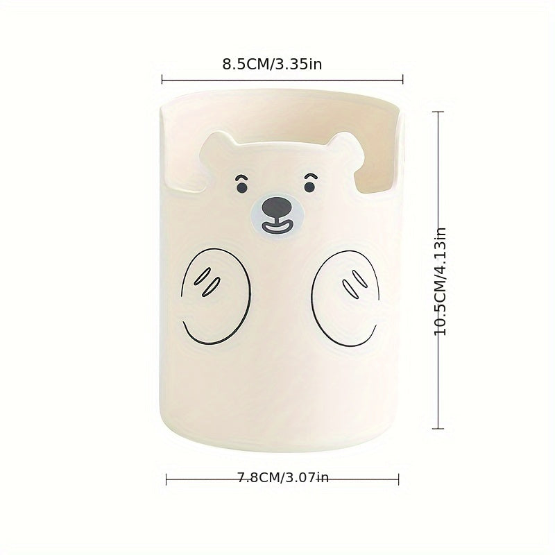 Bear Pen Holder Desktop Storage Organizer Cell Phone Holder