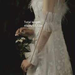 Bridal Wedding Pearl Gloves Wrist Decor Wedding Dress Cuff