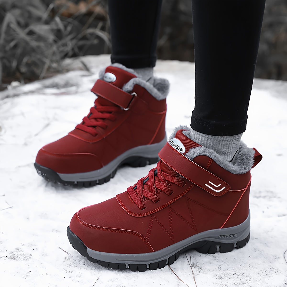 Women's Warm Snow Shoes Non Slip Outdoor Sneakers