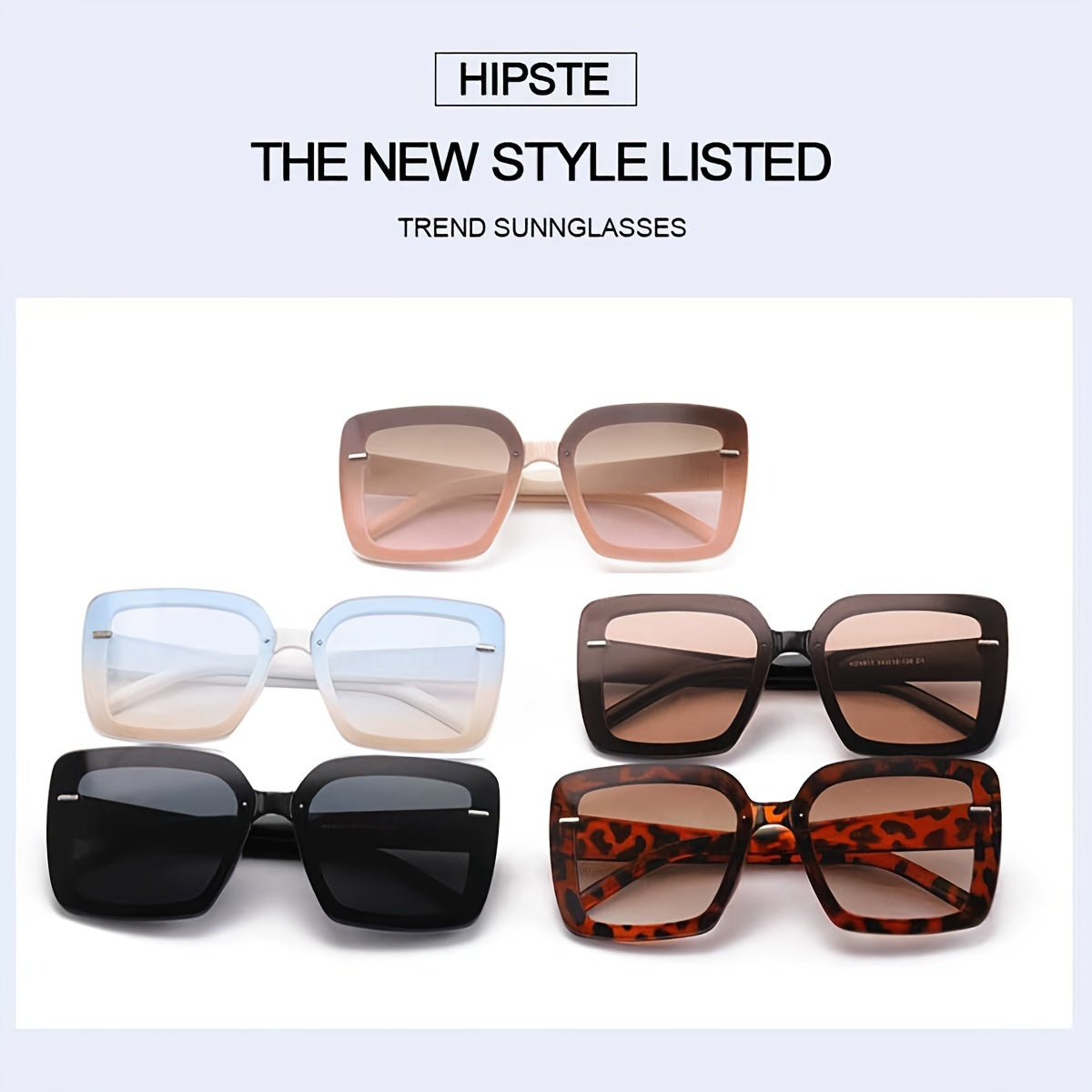 Gradient Oversized Square Sunglasses For Women