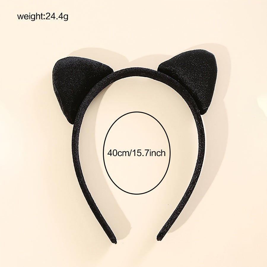 Cat Ears Headband Halloween Cosplay Costume Accessory for Adults
