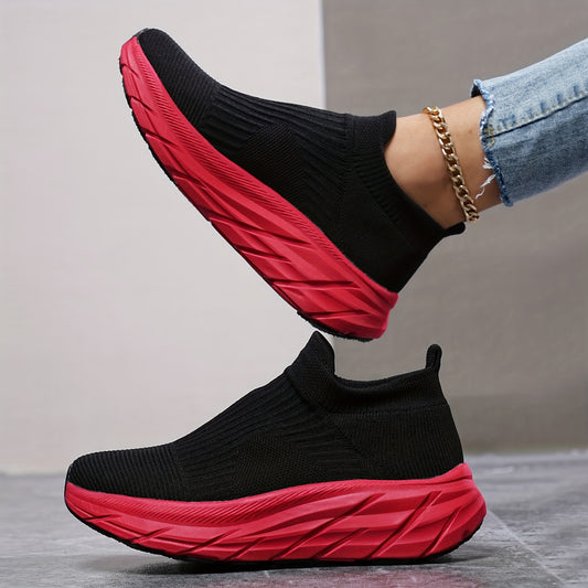 Stylish Chunky Sneakers for Women - Slip on Casual Walking Shoes