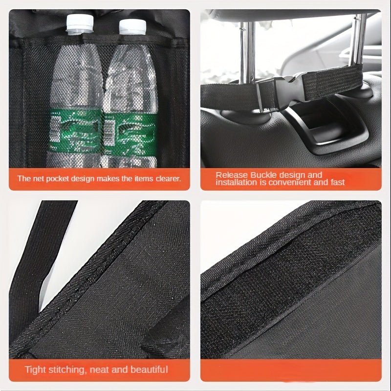 Car Trunk Storage Bag Rear Seat Back Storage Bag Net Pocket Organizer