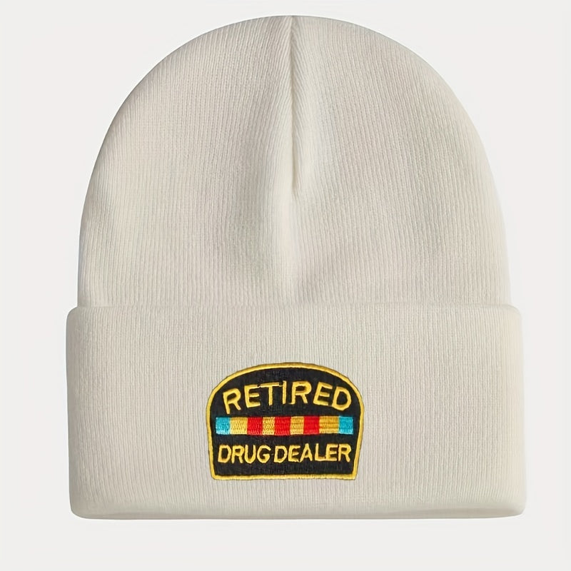 Embroidery Knitted Hat Warm Beanie
