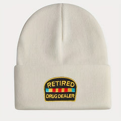 Embroidery Knitted Hat Warm Beanie