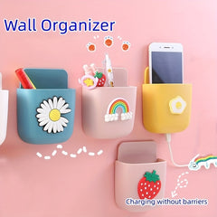 2pcs Hair Cartoon Wall Hanger Storage Box