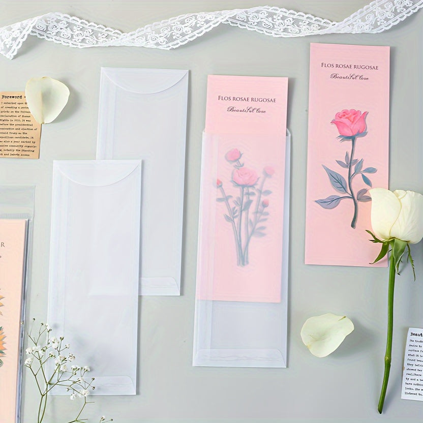 3pcs Letter Paper Envelopes Set Romantic Love Letter Hand painted Letterhead