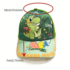 Kids Dinosaur Print Baseball Cap Peaked Cap