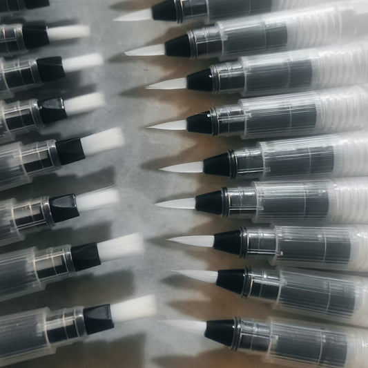 20 Pack Nylon Brushes with Water Storage Pen Set for Acrylic Watercolor Painting