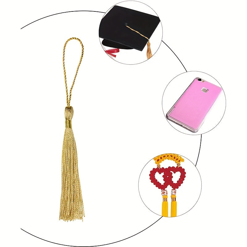10pcs DIY Keychain Tassels for Crafting and Jewelry Making
