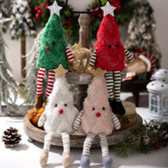 GYA Plush Christmas Tree Doll 16cm Tall Stuffed Figure Green Red Pink Xmas