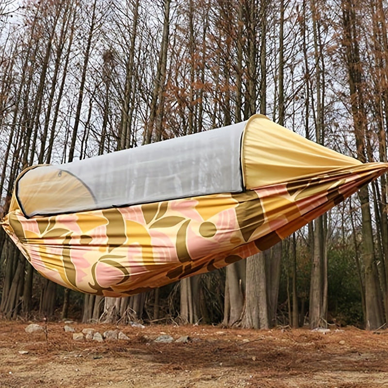 2 Person Camping Hammock with Mosquito Net & Tree Straps