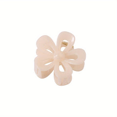 Frosted Hair Claw Hollow Flower Hair Claw Nonslip Ponytail Holder
