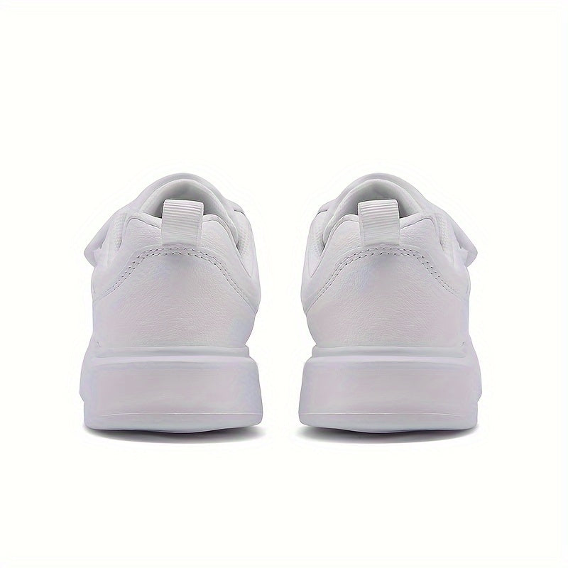 Girl's Solid Skate Shoes Comfy Non Slip Casual Sneakers For Kids