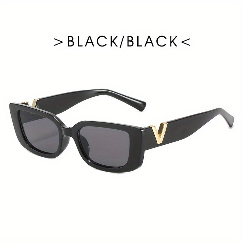 Hip Hop Square Sunglasses UV400 Anti Glare Beach Party Glasses
