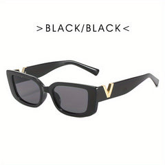 Hip Hop Square Sunglasses UV400 Anti Glare Beach Party Glasses