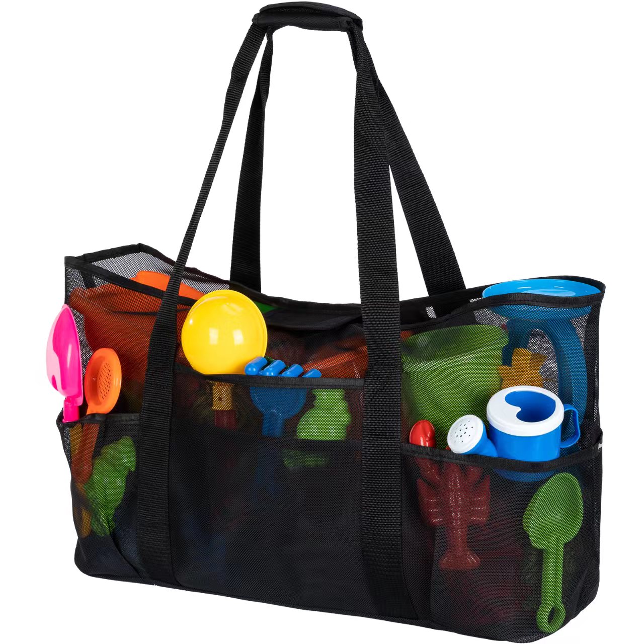 Lightweight Mesh Beach Tote Bag for Kids Families and Adults