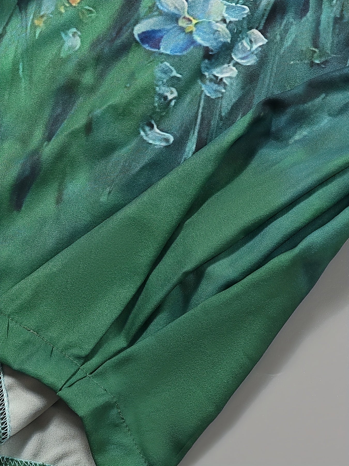 Women's Plus Floral Painting Print High Rise Pants