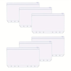 A6 Zipper Bag Set, 8x6, 6x6 & 12x6 hole, Binder Organizer