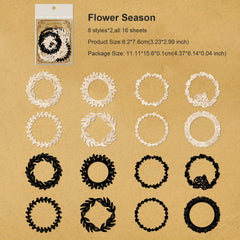 16 Vintage Lace & Flower Cutouts for Scrapbooking Junk Journaling & Crafts