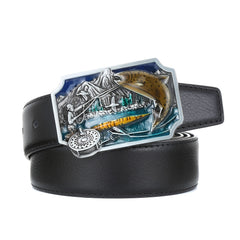 Casual Fishing Pattern Belt Buckle for Men