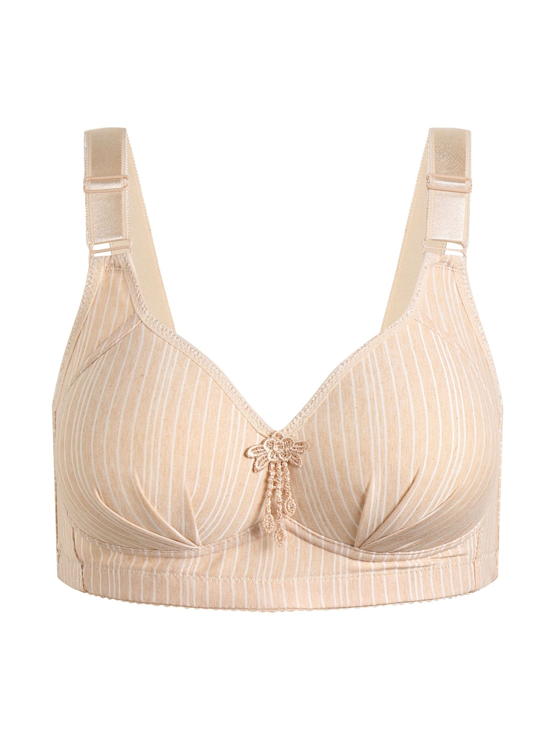 Striped Wireless Push Up Bra Women's Lingerie