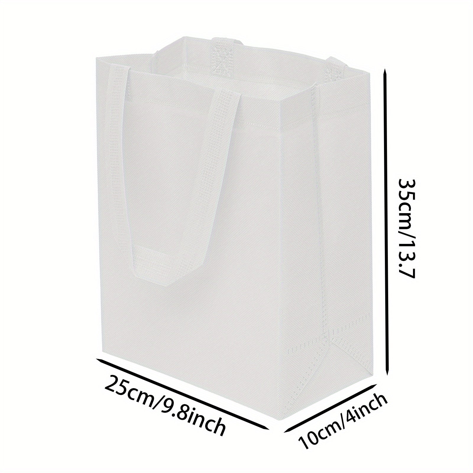 12pcs Reusable Gift Bags Non Woven Tote Bags Eco friendly Fabric Cloth