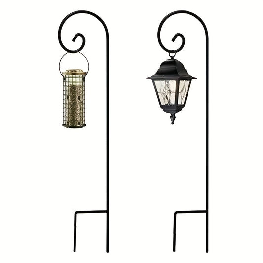 Shepherd Hook Iron Curled Hook For Hanging Bird Feeders Plant Hangers